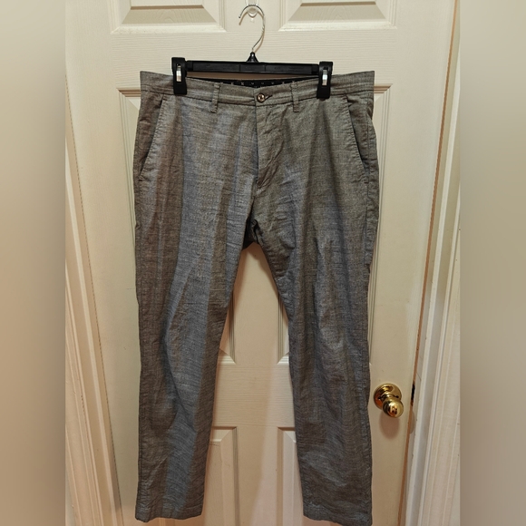 Ted Baker Gray Patterned Slacks - Picture 1 of 7